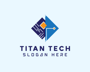 Software Circuitry Tech  logo design