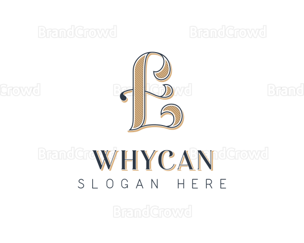 Elegant Hotel Restaurant Letter E Logo