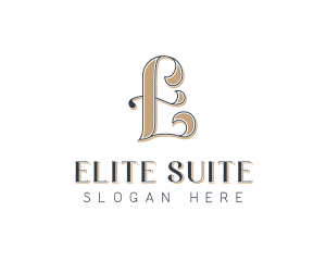 Elegant Hotel Restaurant Letter E logo design