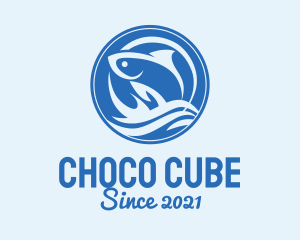Ocean - Ocean Wave Fish logo design