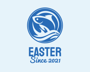 Seafood - Ocean Wave Fish logo design
