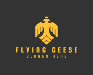 Flying Royal Eagle logo design