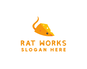 Rat - Little Cheese Mouse logo design