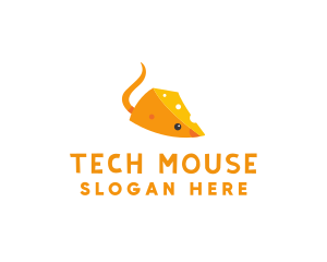 Mouse - Little Cheese Mouse logo design