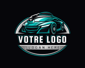 Racing - Car Polish Detailing logo design