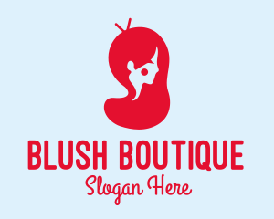 Blush - Asian Woman Beauty logo design