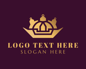 Gold - Upscale Crown Style logo design