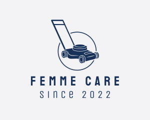 Lawn Care Mower logo design