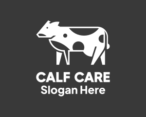 Calf - Cow Milk Dairy logo design