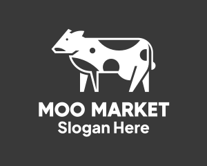 Cow Milk Dairy logo design