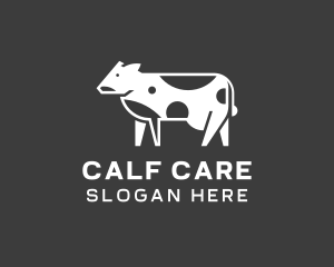 Cow Milk Dairy logo design