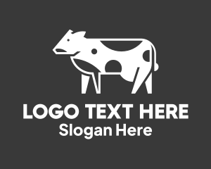 Cow Milk Dairy Logo