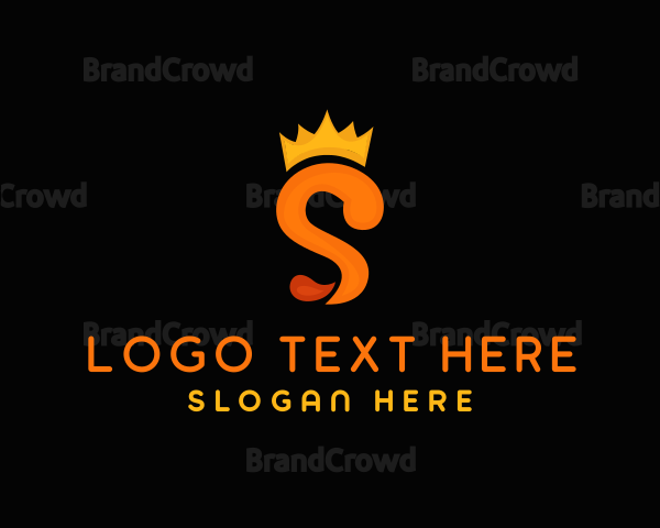 Royalty Crown Letter S Logo