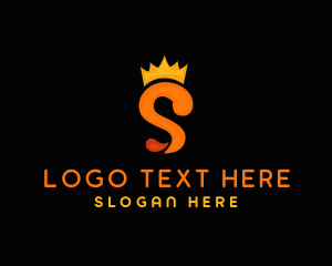 Stroke - Royalty Crown Letter S logo design