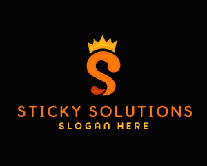 Royalty Crown Letter S logo design