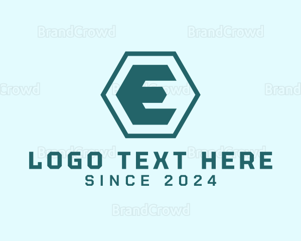 Hexagon Business Letter E Logo