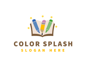 Coloring Book Star logo design