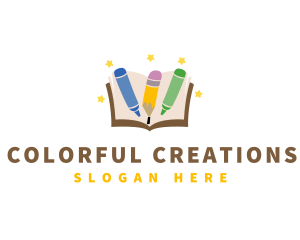 Coloring Book Star logo design