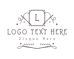 Embroidery - Embroidery Sewing Needle logo design