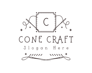 Embroidery Sewing Needle logo design