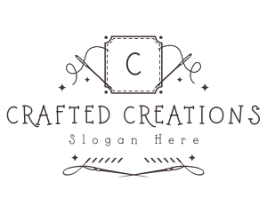 Embroidery Sewing Needle logo design