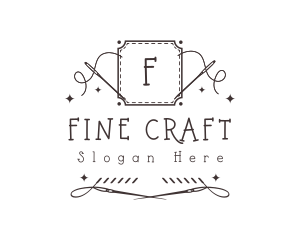 Embroidery Sewing Needle logo design