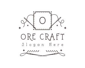 Embroidery Sewing Needle logo design