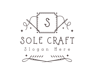 Embroidery Sewing Needle logo design