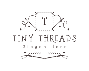 Embroidery Sewing Needle logo design