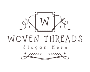 Embroidery Sewing Needle logo design