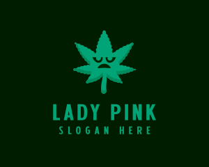 Evil - Marijuana Leaf Cartoon logo design