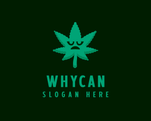 Character - Marijuana Leaf Cartoon logo design