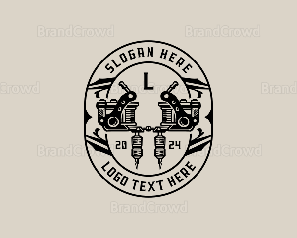 Needle Tattoo Machine Logo