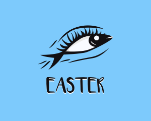 Eagle Eye - Human Fish Eye logo design