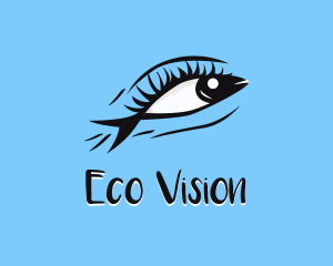 Human Fish Eye logo design