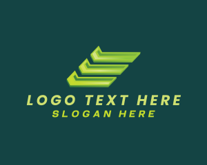 Motion - Metal Fabrication Letter E logo design