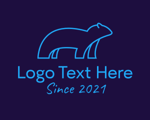 Arctic - Wild Polar Bear logo design