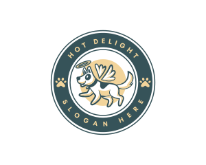 Angel Dog Pet logo design