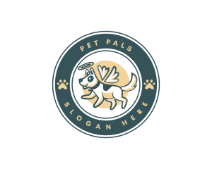 Angel Dog Pet logo design