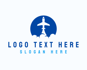 War Plane - Travel Jet Plane logo design