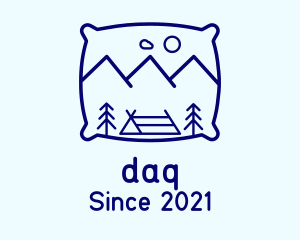 Environment - Bed Pillow Mountain Camp logo design