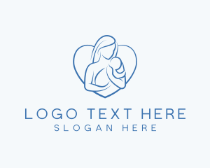 Mother Care Heart logo design