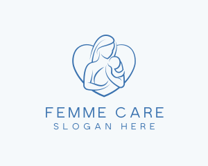 Mother Care Heart logo design