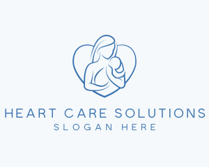 Mother Care Heart logo design