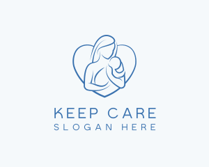 Mother Care Heart logo design