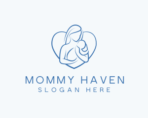 Mother Care Heart logo design