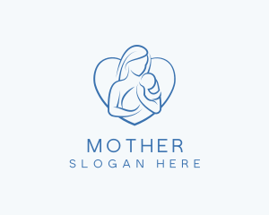 Mother Care Heart logo design