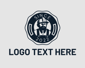 Contractor Mascot Badge Logo