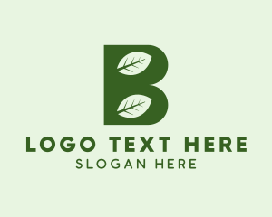 Herbal Farming Letter B  Logo