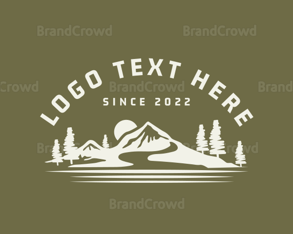 Rugged Mountain Landscape Logo